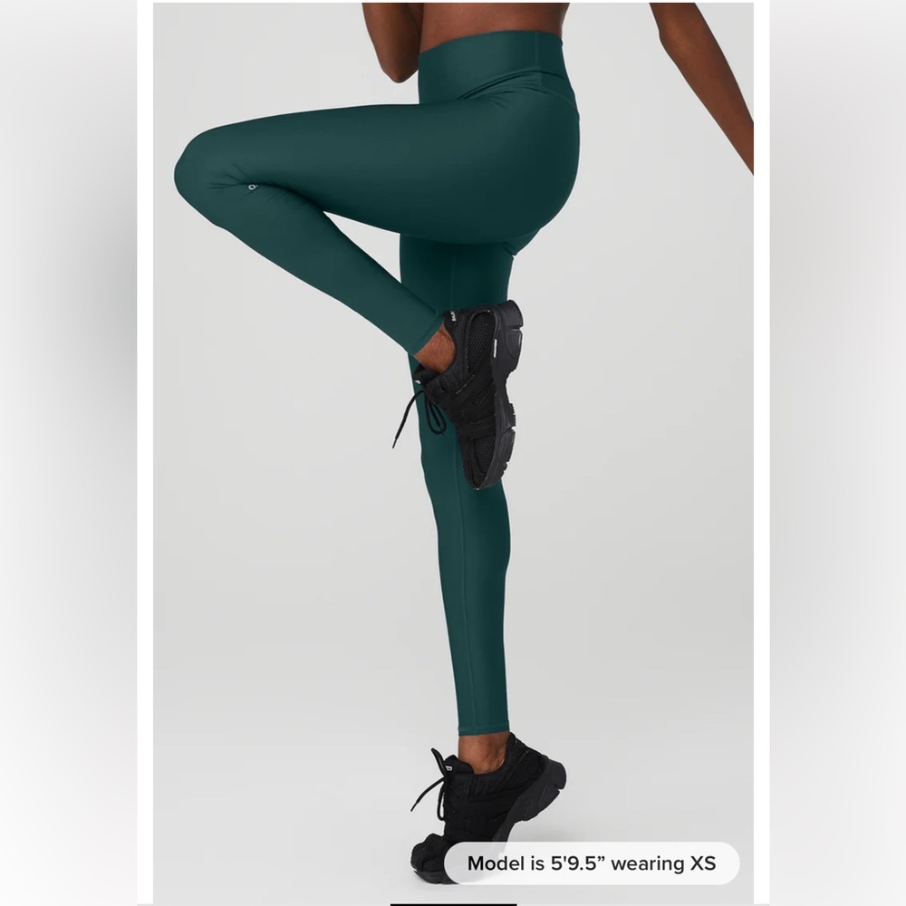 Alo High Waist Airlift Legging in Midnight Green